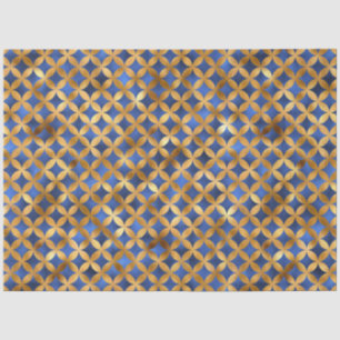 Design der Luxus-Blue- und Gold-Serie 16 Seidenpapier