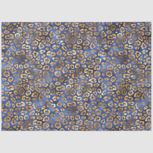 Design der Luxus-Blue- und Gold-Serie 3 Seidenpapier (Vorderseite)