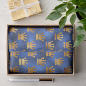 Design der Luxus-Blue- und Gold-Serie 5 Seidenpapier (Geschenk)