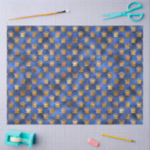 Design der Luxus-Blue- und Gold-Serie 5 Seidenpapier (Basteln)