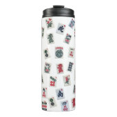 Design der MahJongg-Fliesen Thermosbecher (Vorderseite)