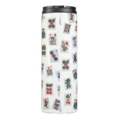 Design der MahJongg-Fliesen Thermosbecher (Rückseite)