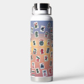 Design der MahJongg-Fliesen Trinkflasche (Rückseite)