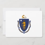 Design der Massachusetts-Staatsflagge (Vorderseite)