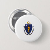 Design der Massachusetts-Staatsflagge Button (Vorne & Hinten)