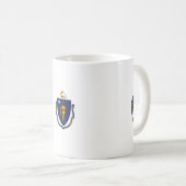 Design der Massachusetts-Staatsflagge Kaffeetasse (VorderseiteRechts)