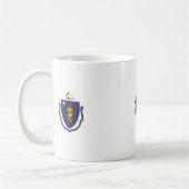 Design der Massachusetts-Staatsflagge Kaffeetasse (Links)