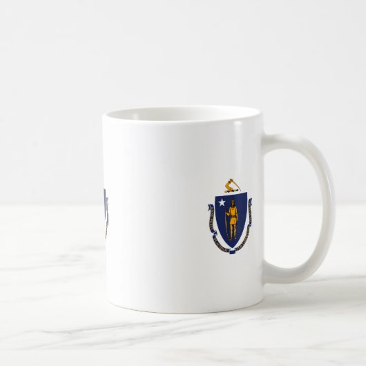 Design der Massachusetts-Staatsflagge Kaffeetasse (Rechts)
