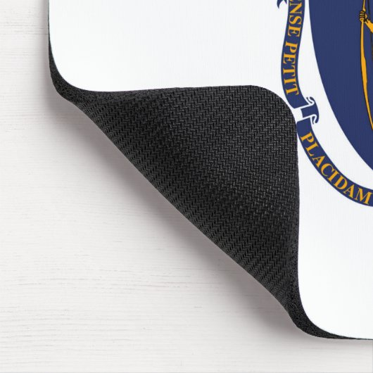 Design der Massachusetts-Staatsflagge Mousepad (Ecke)