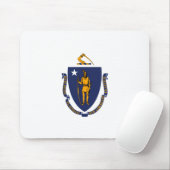 Design der Massachusetts-Staatsflagge Mousepad (Mit Mouse)