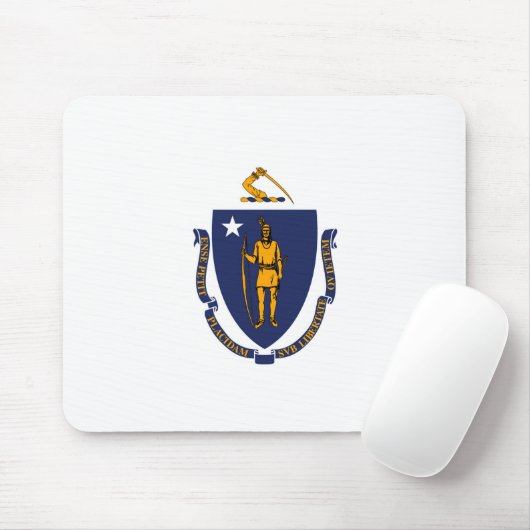 Design der Massachusetts-Staatsflagge Mousepad (Mit Mouse)