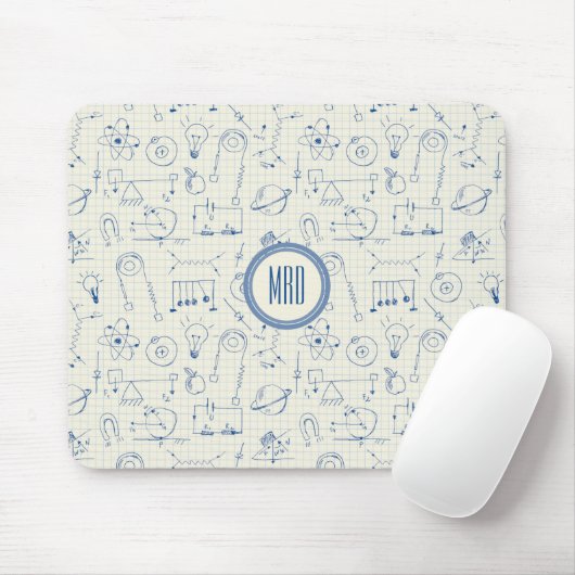 Design der Math Physics Electronics Icons Mousepad (Mit Mouse)