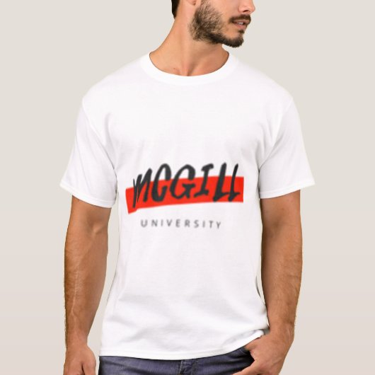 Design der McGill-Universität 12 T-Shirt (Vorderseite)