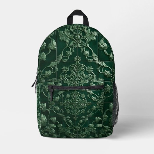 Design der mediterranen Keramik Bedruckter Rucksack (Vorderseite)