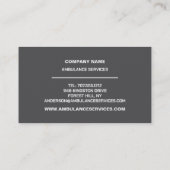 Design der medizinischen Beutel, EMT, paramedic Visitenkarte (Rückseite)