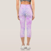 Design der Meerjungfrau-Galaxie-Serie 1 Capri Leggings (Rückseite)