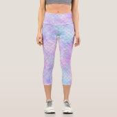 Design der Meerjungfrau-Galaxie-Serie 1 Capri Leggings (Vorderseite)