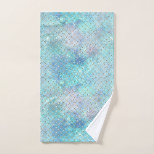 Design der Meerjungfrau-Galaxie-Serie 2 Badhandtuch Set (Handtuch)