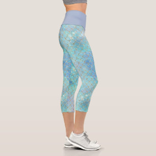 Design der Meerjungfrau-Galaxie-Serie 2 Capri Leggings