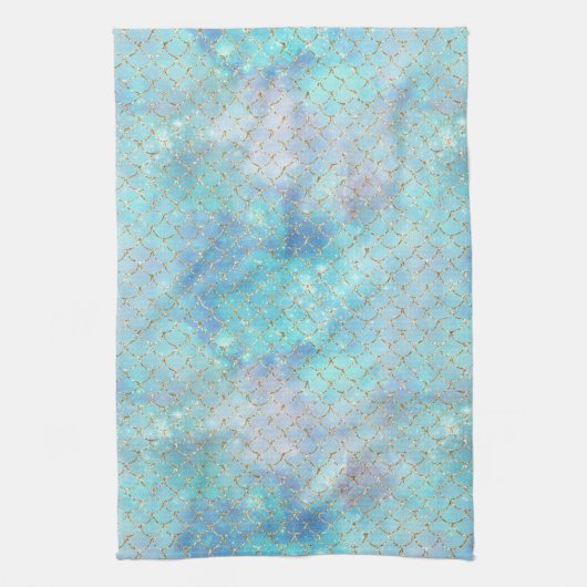 Design der Meerjungfrau-Galaxie-Serie 2 Geschirrtuch (Vertikal)