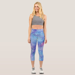 Design der Meerjungfrau-Galaxie-Serie 5 Capri Leggings