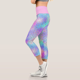 Design der Meerjungfrau-Galaxy-Serie 10 Capri Leggings