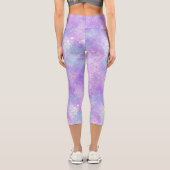 Design der Meerjungfrau-Galaxy-Serie 11 Capri Leggings (Rückseite)