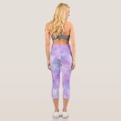 Design der Meerjungfrau-Galaxy-Serie 11 Capri Leggings (Rückseite)