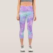 Design der Meerjungfrau-Galaxy-Serie 11 Capri Leggings (Vorderseite)