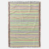 Design der mehrfarbigen Streifen Decke (Vorderseite Vertikal)