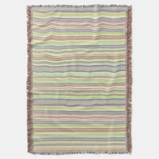 Design der mehrfarbigen Streifen Decke (Vorderseite Vertikal)