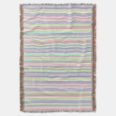 Design der mehrfarbigen Streifen Decke (Vorderseite Vertikal)