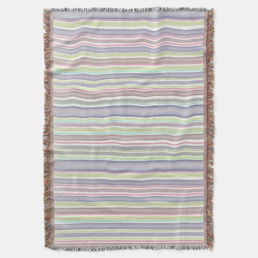 Design der mehrfarbigen Streifen Decke (Vorderseite Vertikal)