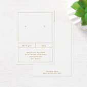 Design der Minimalistischen Earring-Schmuckkarte (Schreibtisch)