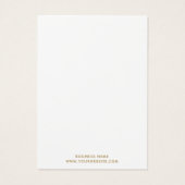 Design der Minimalistischen Earring-Schmuckkarte (Rückseite)