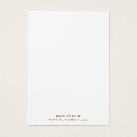 Design der Minimalistischen Earring-Schmuckkarte (Rückseite)