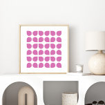 Design der modernen geometrischen Kunstmuster in V Poster<br><div class="desc">Modernes geometrisches Kunstdesign in Violet Poster</div>