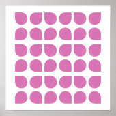 Design der modernen geometrischen Kunstmuster in V Poster (Vorne)