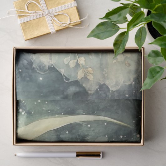 Design der Mond-Serie #4 Seidenpapier (Geschenk)