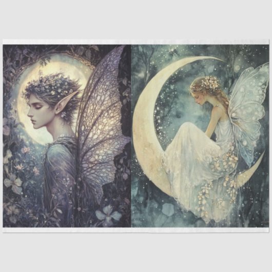 Design der Mond-Serie #6 Seidenpapier (Vorderseite)