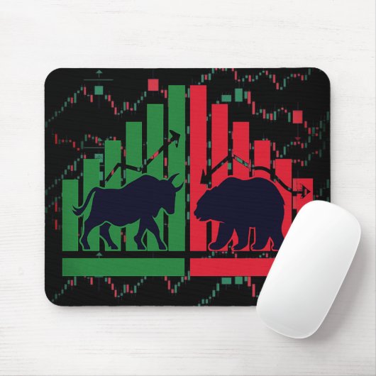 Design der Mousepad Candlestick Chart - Für Händle (Mit Mouse)