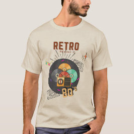 Design der Musik-CD für Retro 80er/90s T-Shirt