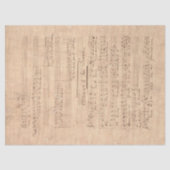 Design der Musik- und Rose 14 Seidenpapier (Vorderseite)