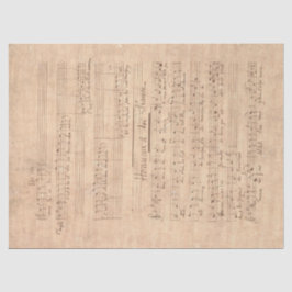 Design der Musik- und Rose 14 Seidenpapier