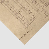 Design der Musik- und Rose-Serie 11 Seidenpapier (Detail)