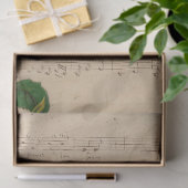 Design der Musik- und Rose-Serie 12 Seidenpapier (Geschenk)