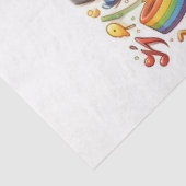 Design der Musiknoten 10 Seidenpapier (Ausschnitt)