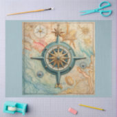Design der Nautic Compass Series 5 Seidenpapier (Basteln)