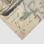 Design der Nautic Map Serie 1 Seidenpapier (Ausschnitt)