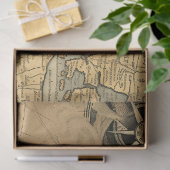 Design der Nautic Map Serie 6 Seidenpapier (Geschenk)